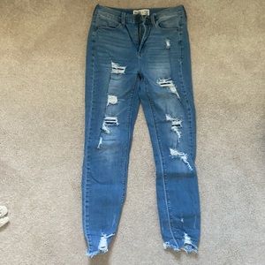 High rise ankle jeggings